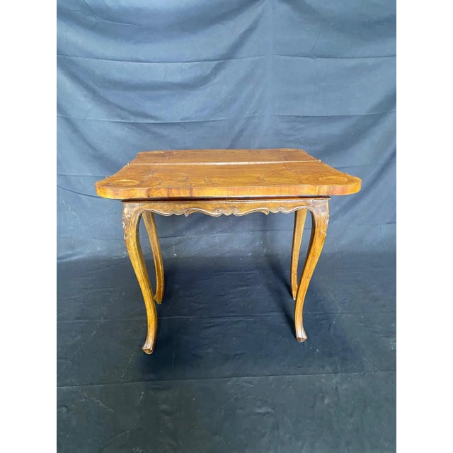 Italian Versatile 18th Century Burled Walnut Game Table For Sale - Image 13 of 13