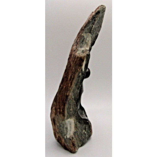 Dark Pink 1950s Emerson Butawu African Shona Carved Serpentine Stone Sculpture For Sale - Image 8 of 12