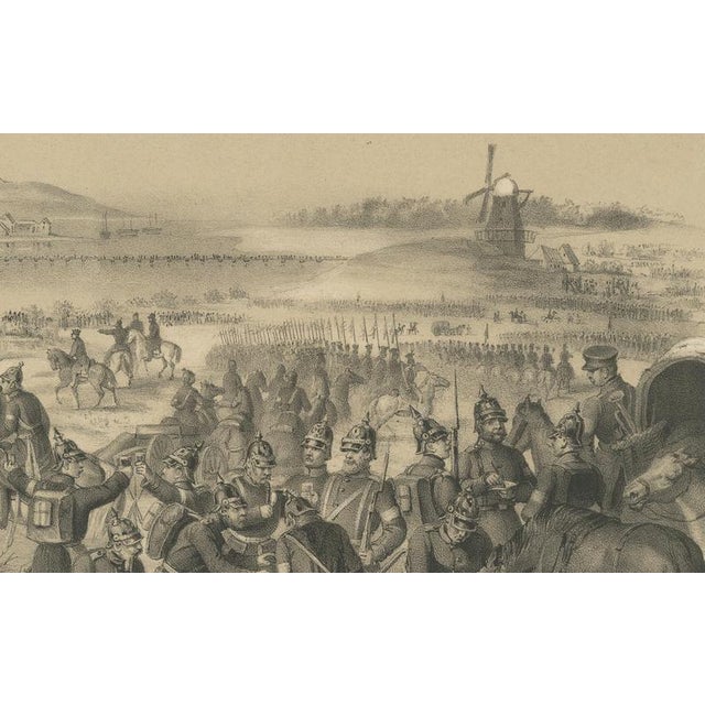 Schleswig War Crossing at the Schlei Near Arnis, 1864, Paper For Sale - Image 4 of 9