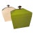 Global Views Mid-Century Style Lacquered Tea Caddy Decorative Boxes - A Pair For Sale