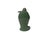 Joyful Laughing Buddha Gloss Dark Jade Green Robe Ceramic Coin Bat Ru Yi Figure For Sale - Image 10 of 12