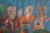 Blue Large 19th Century Tibetan Thangka Painting of Buddha and Attendant Deities For Sale - Image 8 of 11