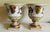 Chelsea House Inc Vintage Chelsea House Neoclassical Urn Style Hand Painted & Gold Planters ~ a Pair For Sale - Image 4 of 12