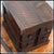 An exceptional 1900s antique American Edwardian-era treadle sewing machine cabinet drawer bank, masterfully repurposed as...