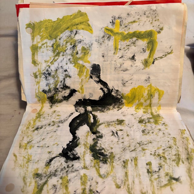 Purvis Young Art Book With 57 Paintings Included and Signed For Sale - Image 12 of 12