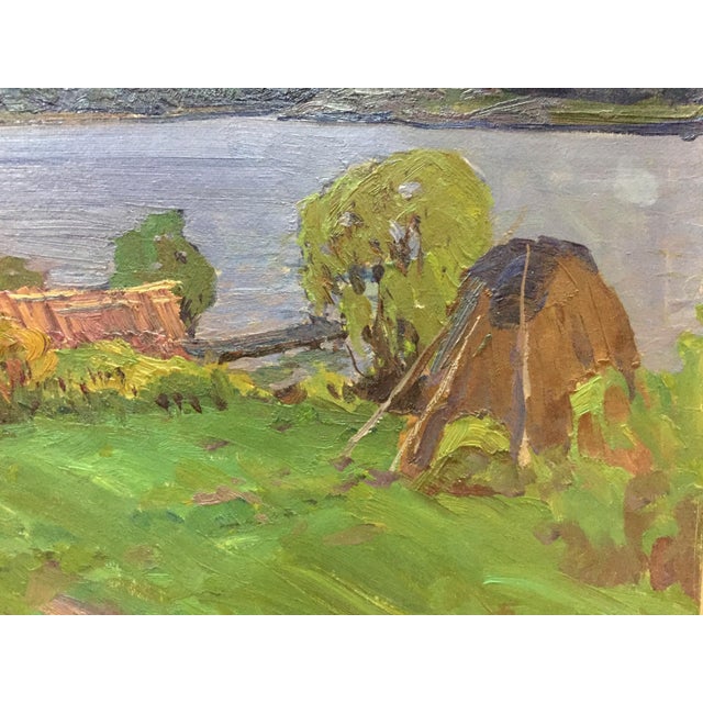 1970s 1970s Oil Painting Rural Life Fomin Anatoly Nikiforovich For Sale - Image 5 of 10