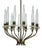 12-Light Chandelier by Angelo Lelii for Arredoluce, Italy, 1953 For Sale