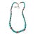 Vintage Turquoise and Coral Beaded Necklace For Sale