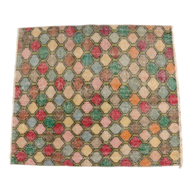 Mid 20th Century Colourful Floor Handknotted Carpet For Sale