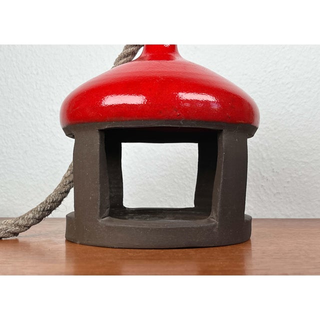 Mid-Century Modern Danish Studio Pottery Bird Feeder House from Abbednæs Potteri, 1960s For Sale - Image 11 of 15
