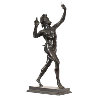 Large Bronze of Pan Dancing Musee De Naple, 1870s For Sale