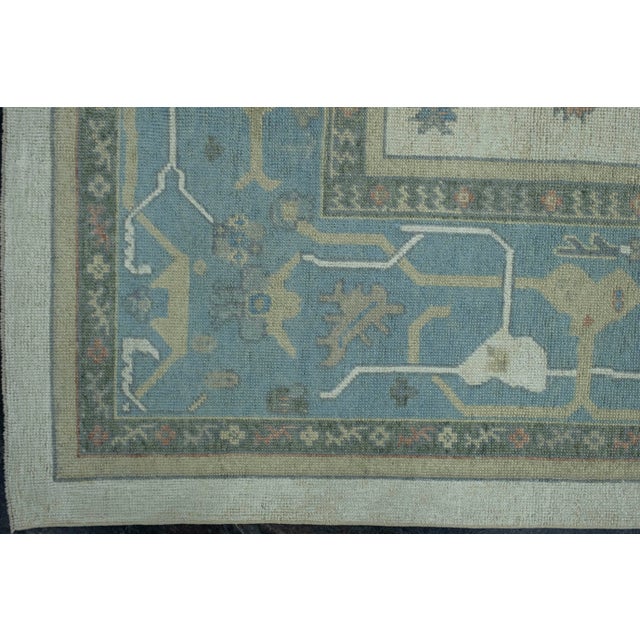 Turkish Oushak Rug 10' x 12'9" #18599 For Sale - Image 4 of 8