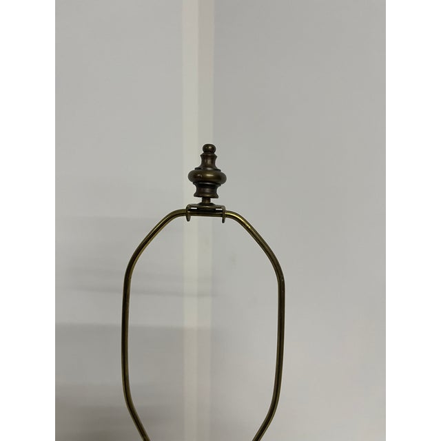 Vintage Oxblood Red Ceramic Table Lamp For Sale - Image 12 of 13