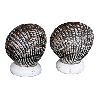 Mid 20th Century Made in Japan Shell Motif Salt & Pepper - Set of 2 For Sale