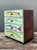 Wood Vintage Hand Painted Fish Table Top Chest For Sale - Image 7 of 12