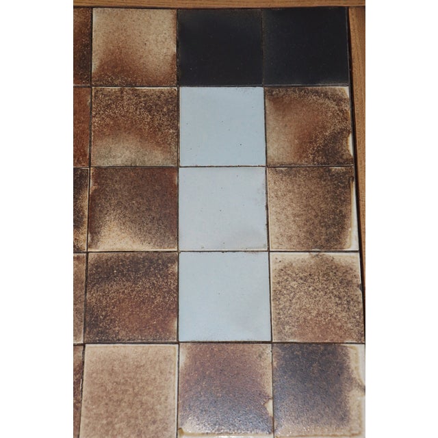 Coffee Table in Elm and Ceramic by Pierre Chapo, 1960 For Sale - Image 12 of 17
