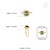 1.22ct Green Tourmaline & Diamond Vintage Ring Size 5 in 14k Yellow Gold For Sale - Image 11 of 14