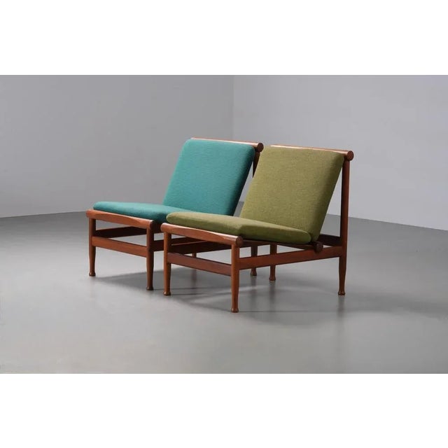 Famous model 501 teak lounge chair, also known as the 'Japan' chair, for Søborg Møbler by Kai Lyngfeld Larsen. Very...