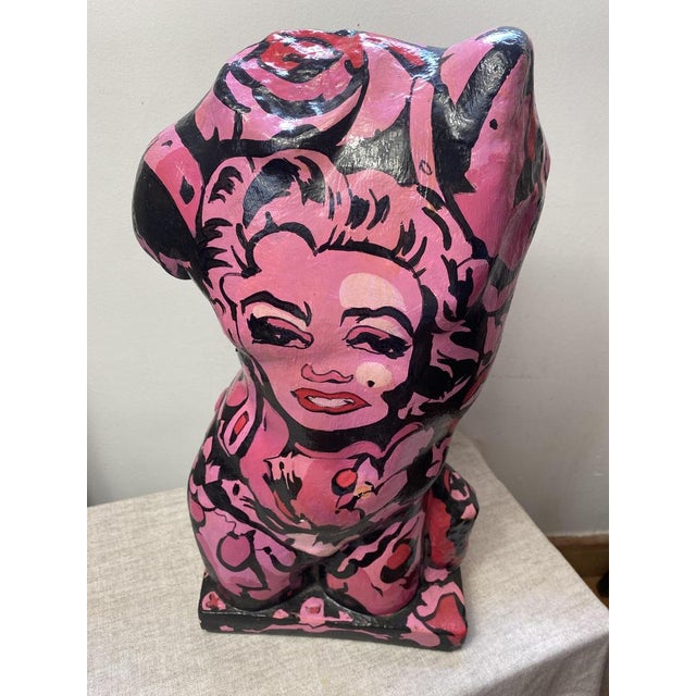 Plaster Sculpture Bust by Karen, 1980s For Sale - Image 6 of 16