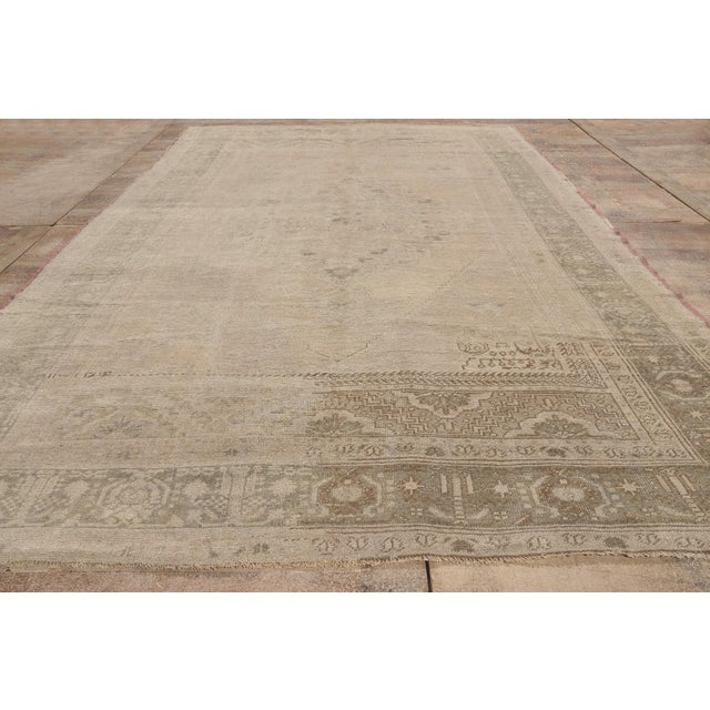 Vintage Turkish Oushak Rug, 06'05 X 11'01 For Sale - Image 9 of 10