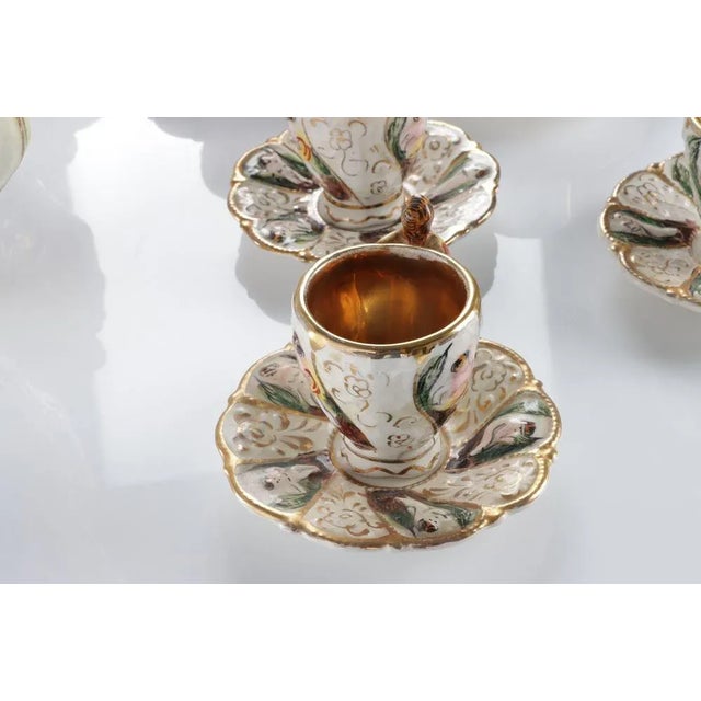 Porcelain Coffee Service, Set of 9 For Sale - Image 6 of 10