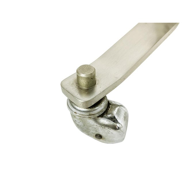 Brushed Steel & Stained Wood attributed to Giulio Moscatelli for Formanova, Italy, 1960s, Set of 2 For Sale - Image 13 of 18