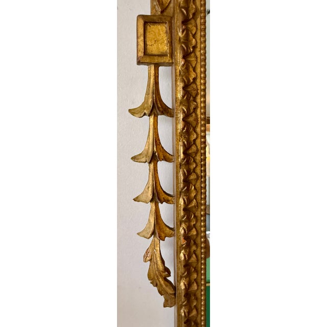 Early 19th Century Robert Adam Style British Georgian Giltwood Wall Mirror For Sale - Image 5 of 9