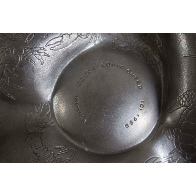 1980s 1980s Arthur Court Sea Life Collection Serving Dish For Sale - Image 5 of 6