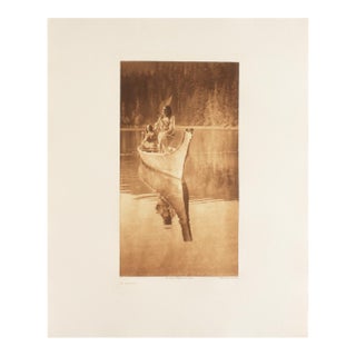 After Edward Curtis “At Nootka” Photogravure Restrike John Andrew & Son For Sale