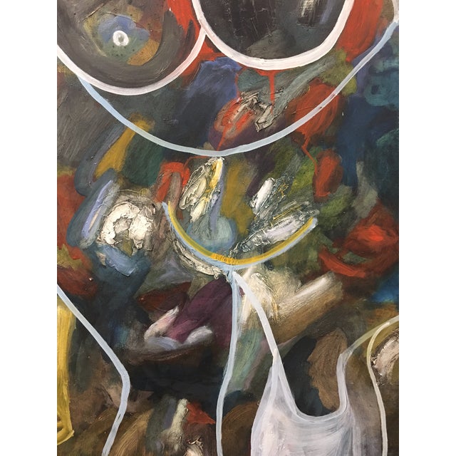This is a unique painting by artist Clay Walker titled "Landscape at Dusk" oil on masonite, signed and dated lower right...