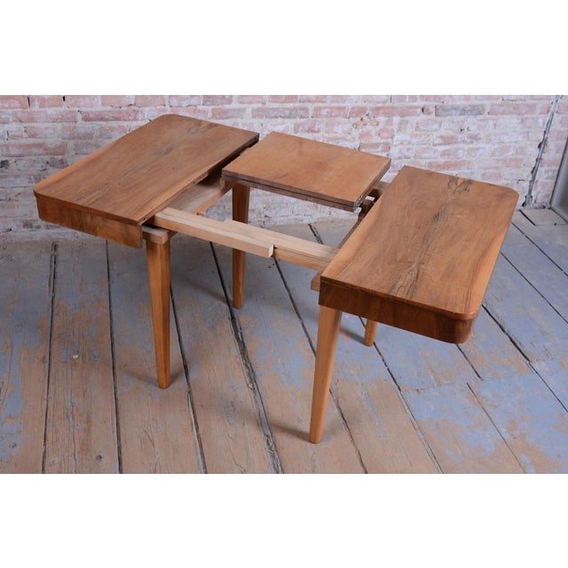 Extendable Art Deco Dining Table by Jindřich Halabala for Up Závody, 1940s For Sale - Image 6 of 18