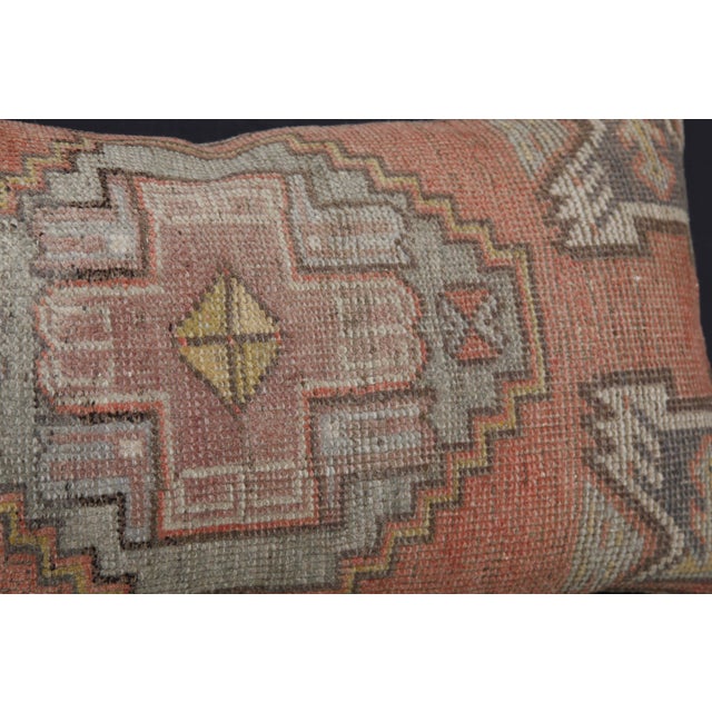 Handmade Tribal Soft Tones Rug Pillow Cover -17'' X 32'' For Sale - Image 9 of 14