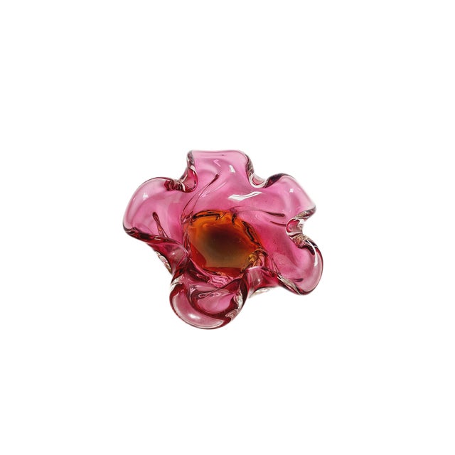 Decorative Bowl by J. Hospodka for Chribska Glassworks, Czechoslovakia, 1960s For Sale - Image 4 of 9
