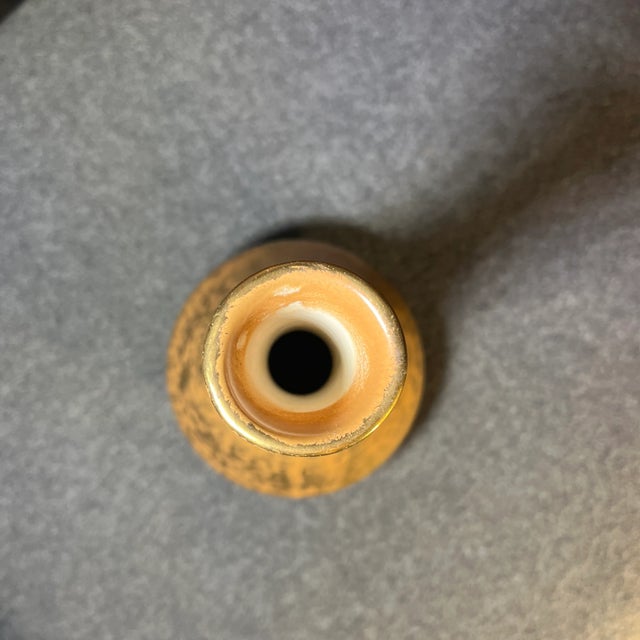 Vintage 22k Gold Stangl Hollywood Glam Vase For Sale In Orlando - Image 6 of 9