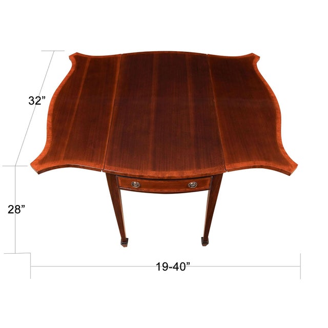 This beautiful Mahogany Pembroke Table from Niagara Furniture will be recognizable to anyone familiar with fine antiques....