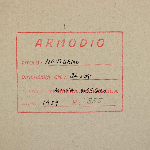 After Luca Caccioni, Composition, Mixed Media on Paper For Sale - Image 12 of 13