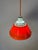 Model 854 Pendant Lamp in Orange Plastic from Lyskær Belysning For Sale - Image 9 of 11