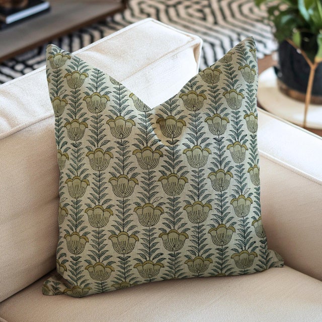 Lotus Handmade Block Print Pillow Cover – Thick Linen Elevate your home décor with our Lotus Handmade Block Print Pillow...