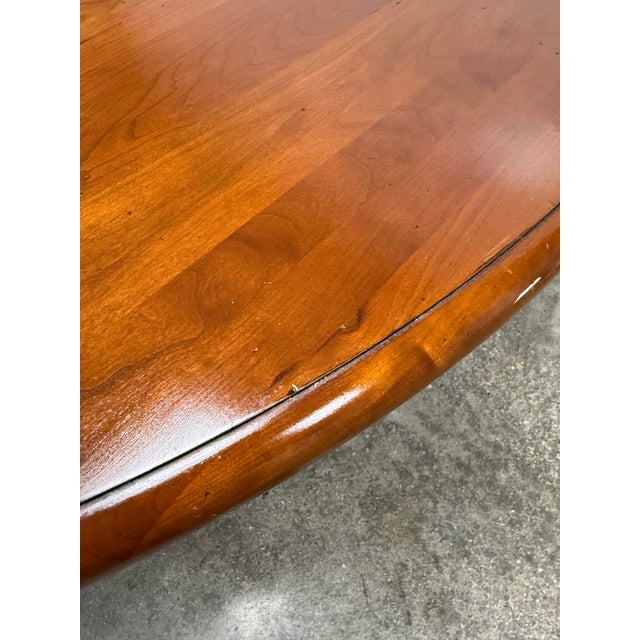 Metal Ethan Allen “Maison” Wrought Iron Base Dining Table With One Leaf For Sale - Image 7 of 10