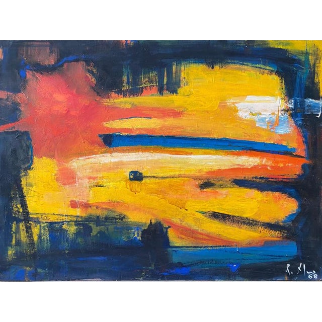 Modern Robert Mus, Untitled 4, 1966, Oil on Canvas For Sale - Image 3 of 8