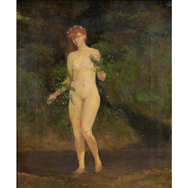 Realism Julius Paulsen Danish Painting Oil on Canvas Framed For Sale - Image 3 of 8
