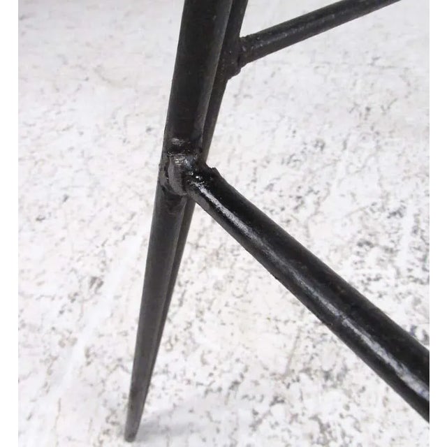 Set of Midcentury Hairpin Barstools For Sale - Image 11 of 13