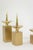 Gilded Brass Candlesticks, Set of 3 For Sale - Image 4 of 7
