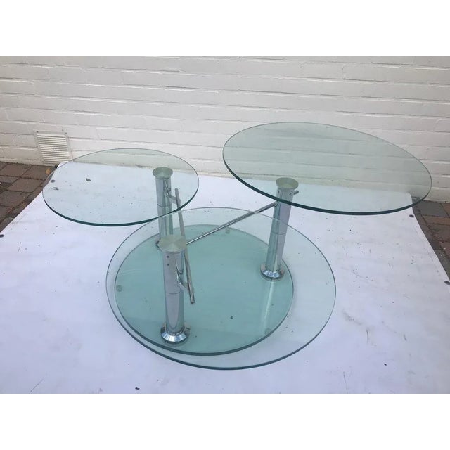 Coffee Table with 3 Removable Glass Shelves, 1980s For Sale - Image 12 of 17