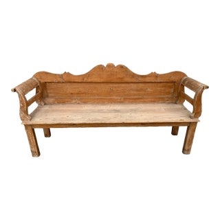 Swedish Pine Bench For Sale
