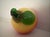 Murano Vintage Murano Style Hand- Blown Glass Art Glass Peach For Sale - Image 4 of 5