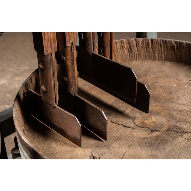 C. 1860s Rotating Wood and Cast Iron Meat Chopper For Sale - Image 13 of 13