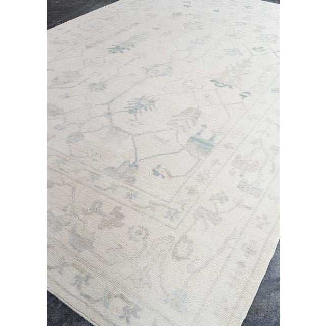 Brown Turkish Oushak Rug 9'3" x 13'3" #20420 For Sale - Image 8 of 8