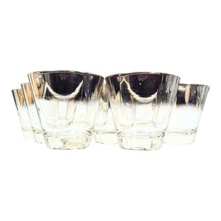 Dorothy Thorpe Silver Fade Double Old Fashioned- Set of Eight For Sale