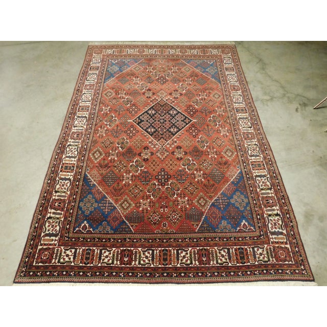 Persian Semi Vintage Hand Knotted Persian Rug For Sale - Image 3 of 12